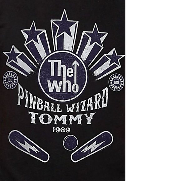 The Who Pinball Wizard Tommy 1969 power pop rock Official T-Shirt 2XL XXL NWT - Picture 2 of 2